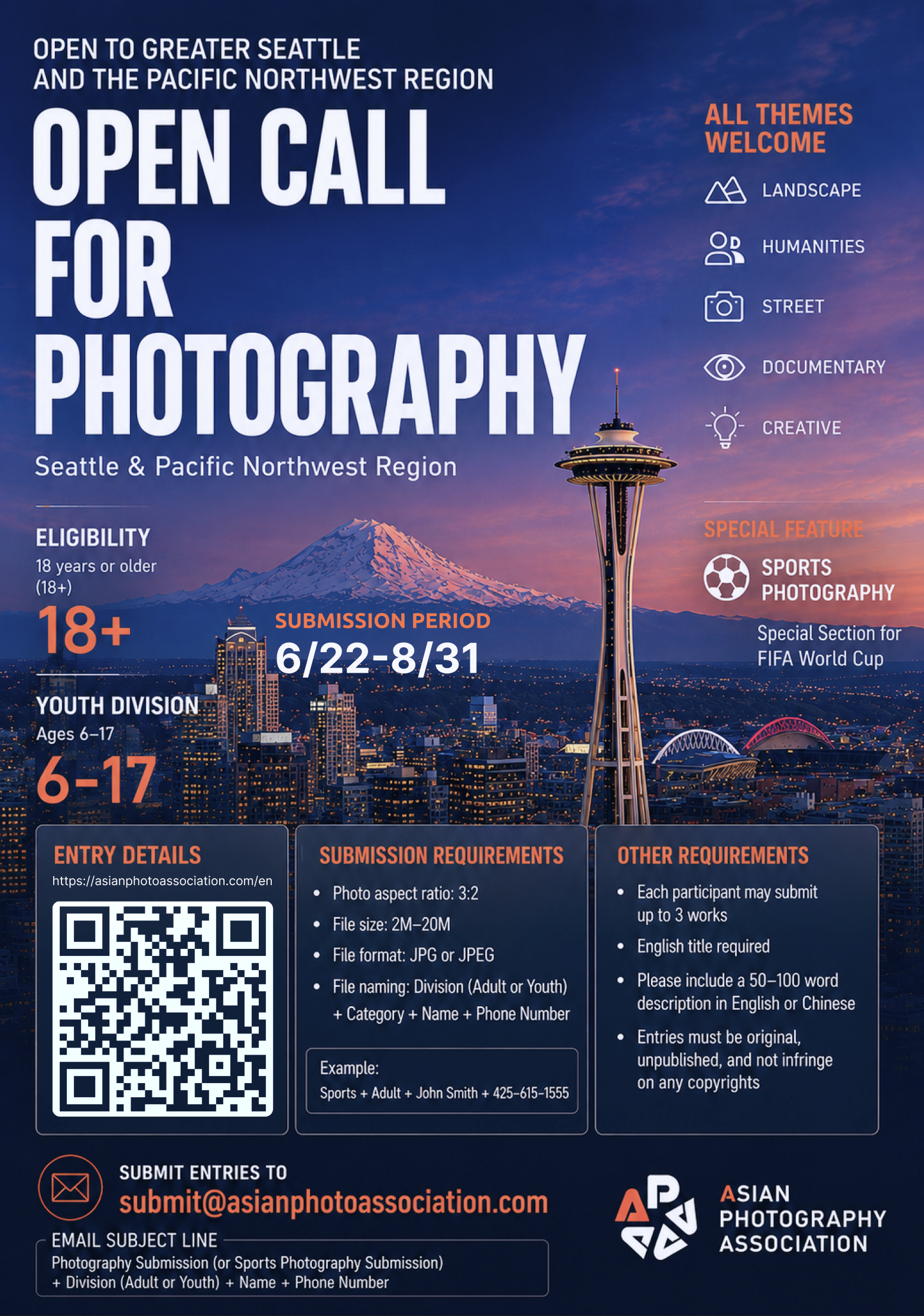 Open Call for Photography — Seattle & Pacific Northwest